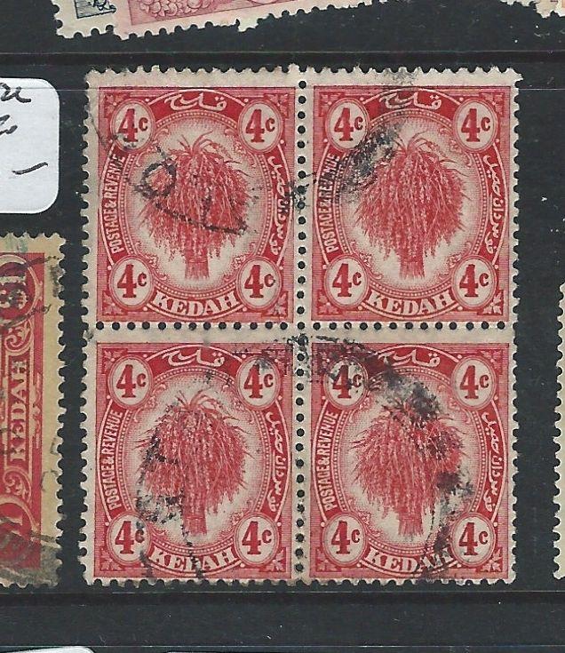 MALAYA KEDAH  (P0410B) LEAF 4C  SG 21 BL OF 4  VFU 