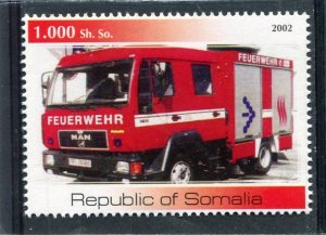 Somalia 2002 FIRE ENGINES 1 value Perforated Mint (NH)