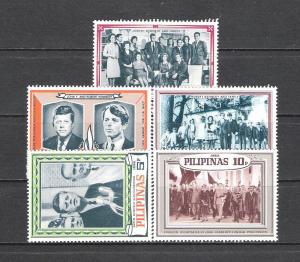 Philippines John Kennedy  Perf Set MNH
