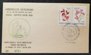 *FREE SHIP Argentina Jamboree Scout 1984 Scouting Flower (stamp FDC)