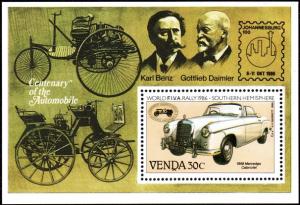 Venda - 1986 Philatelic Foundation MS Cars MNH**