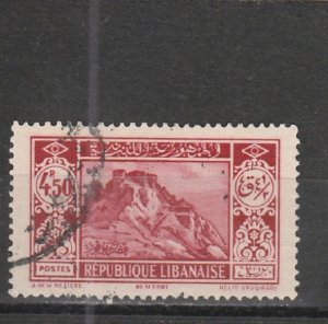 Lebanon  Scott#  126  Used  (1930 Belfort Castle)