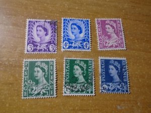 Wales & Monmouthshire  ( Great Britain)  #  1-6  used