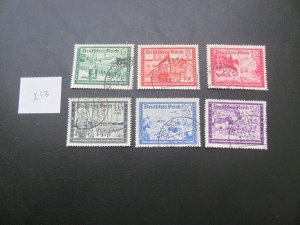 GERMANY 1941 USED SC B151A-158A SET XF 32 EUROS  (213)