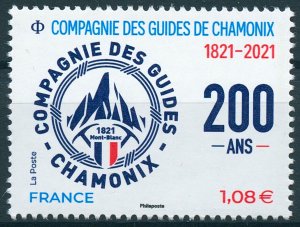 France 2021 MNH Exploration Stamps Chamonix Mountain Guides Mountains 1v Set