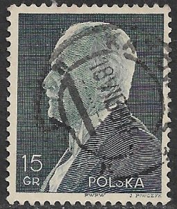 POLAND 1938 15g President Moscicki Issue Sc 317 VFU