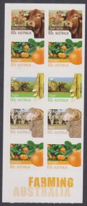 AUSTRALIA - 2012 FARMING - SELF-ADHESIVE - 10V STAMP BOOKLET MINT NH