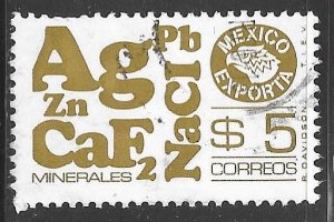 Mexico 1120a: 5p Minerals, used, VF