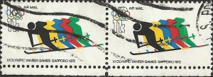 # C85 USED PAIR SKIING AND OLYMPIC RINGS