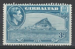 GIBRALTAR 1938 KGVI EUROPA POINT 3D PERF 14 