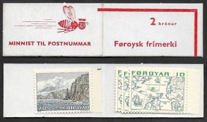 SE)1975 FAROE ISLAND, MINI NOTEBOOK, OLD FAROE ISLANDS MAPS, SANDOY WEST COAST,