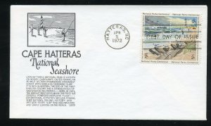 US 1451a National Parks Cape Hatteras Blk  UA Black Anderson cachet FDC