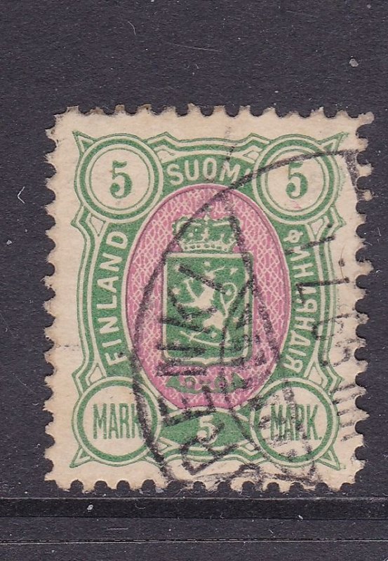 Finland Scott 44,1890 5M, VF Used. Scott $60