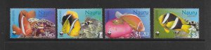 FISH - NAURU #514-17  WWF  MNH