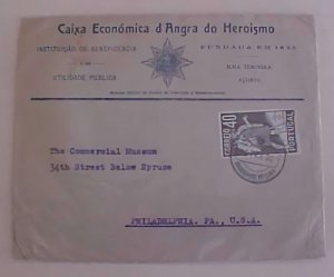 AZORES ANGRA COVER  1940 TO USA