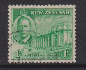 New Zealand  #248  used  1946  parliament house 1p