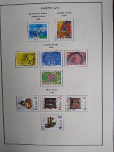 collection on pages Switzerland 1996-99 CN: CV $84