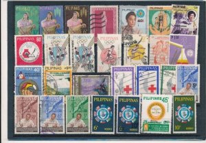 D387268 Philippines Nice selection of VFU Used stamps