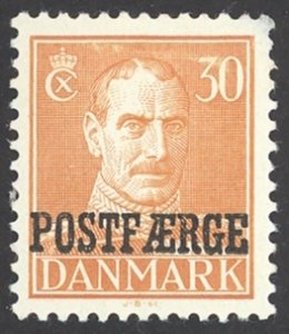 Denmark Sc# Q32 MH 1949-1953 30o overprint Parcel Post