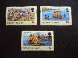 Stamps - Pitcairn Islands - Scott# 174-176 - Mint Never Hinged Set of 3 Stamps