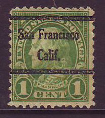 San Francisco CA, 632-45 Bureau Precancel, 1¢ Franklin