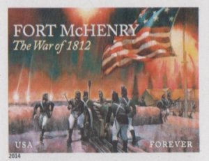 US 4921a Modern Imperf War Of 1812 Ft. McHenry Single