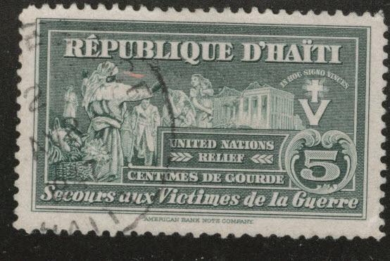 Haiti  Scott RA5 Used 1945 Postal Tax