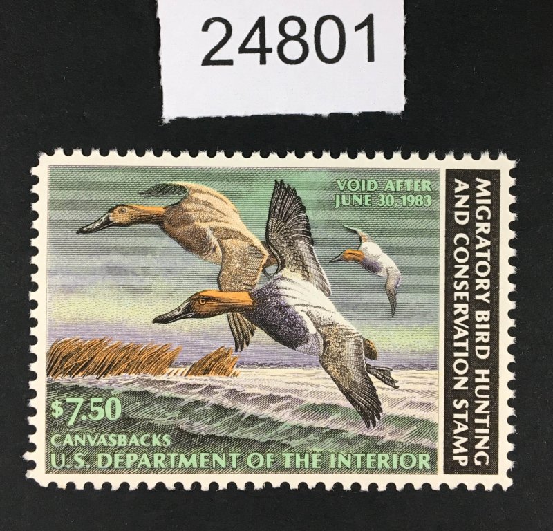 MOMEN: US STAMPS # RW49 DUCK MINT OG NH LOT #24801