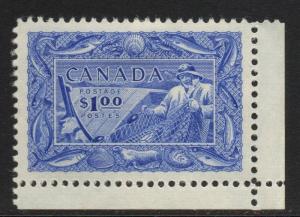 CANADA SG433 1951 $1 ULTRAMARINE MTD MINT