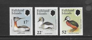 BIRDS - FALKLAND ISLANDS #408-10  MNH
