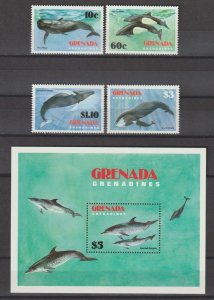 GRENADA 1983 SG 537/40 +MS 541 MNH