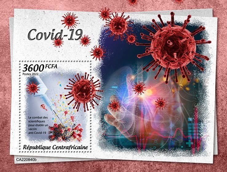 C A R - 2022 - Covid-19 - Perf Souv Sheet - Mint Never Hinged