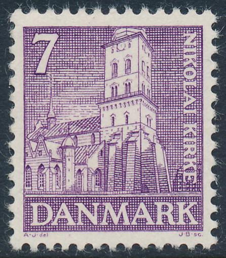 Denmark Scott 253 (AFA 230), 5ø violet Reformation, VF MLH