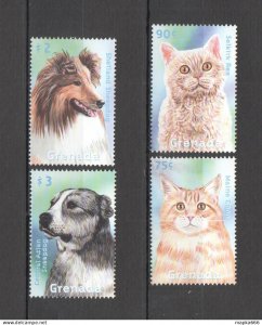 Z0293 Grenada Fauna Pets Domestic Animals Cats & Dogs 1Set Mnh