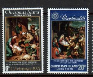 Christmas Island Scott 37-38 Christmas! MNH!