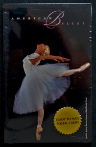 1998 US Sc. #UX297 booklet of 10 Ballet postal cards, mint, sealed, very nice
