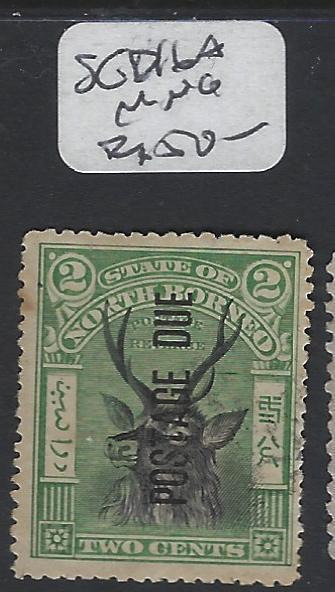 NORTH BORNEO  (P2707B)  POSTAGE DUE DEER  2C  SG D13A   MNG   A SCARCE STAMP