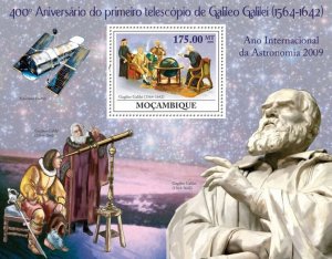 MOZAMBIQUE - 2009 - Galileo Galilei  - Perf Souv Sheet - Mint Never Hinged