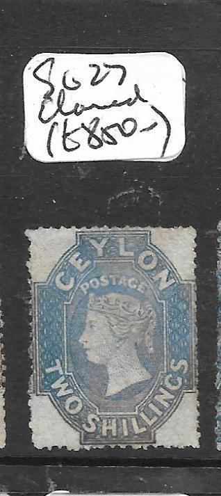 CEYLON (PP0302B) CHALON QV  2/-   SG 27  CLEANED    CHEAP START