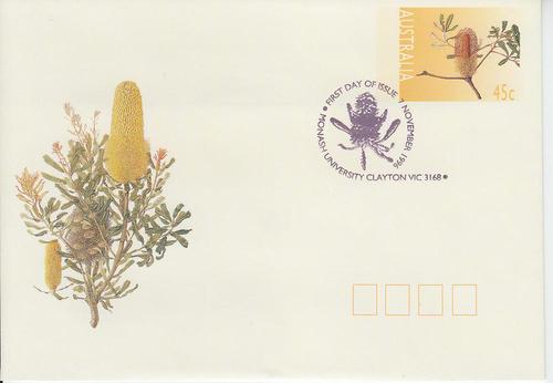 1996 Australia Swamp & Sceptre Banksias SE FDC