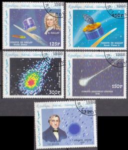 1986 Comores Islands 772-76 used Halley's Comet 7,00 €