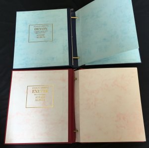 Exeter Devon Two Ring Binders x 11+Some Pages.(9kg)K35