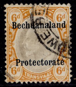 BECHUANALAND PROTECTORATE GV SG F1, 6d black & brown-orange, USED. Cat £375. CDS