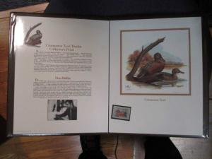 1985 Duck Stamp Panel Hand Signed By Don Balke #290/1000 & RW52 Stamp (BD22)