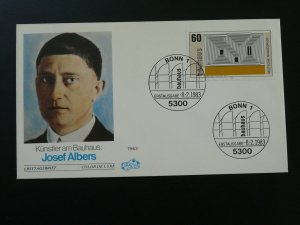 modern architecture Josef Albers FDC 1983 Germany 83809