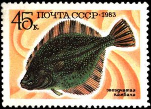 Russia #5164-5168, Complete Set(5), 1983, Fish, Never Hinged