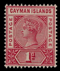 CAYMAN ISLANDS QV SG2, 1d rose-carmine, M MINT. Cat £17.