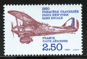 France C52 MNH Air Mail Issue from 1980.