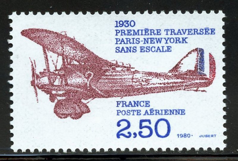 France C52 MNH Air Mail Issue from 1980.