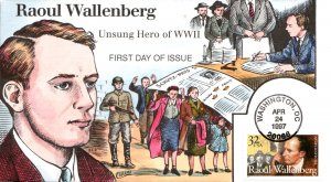 #3135 Raoul Wallenberg Collins FDC